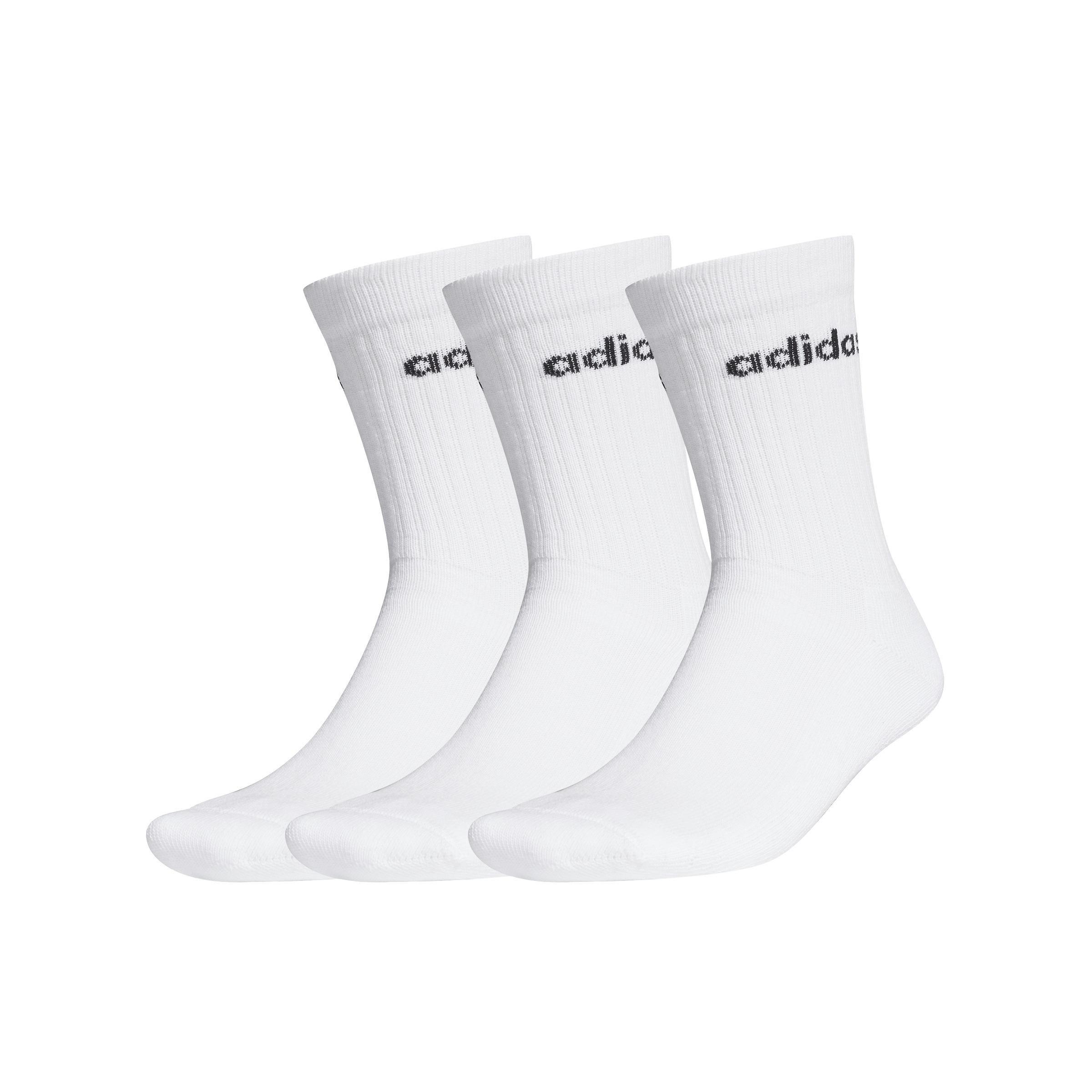 Unisex Half-Cushioned Crew Socks 3 Pairs, Multicolour, A901_ONE, large image number 0