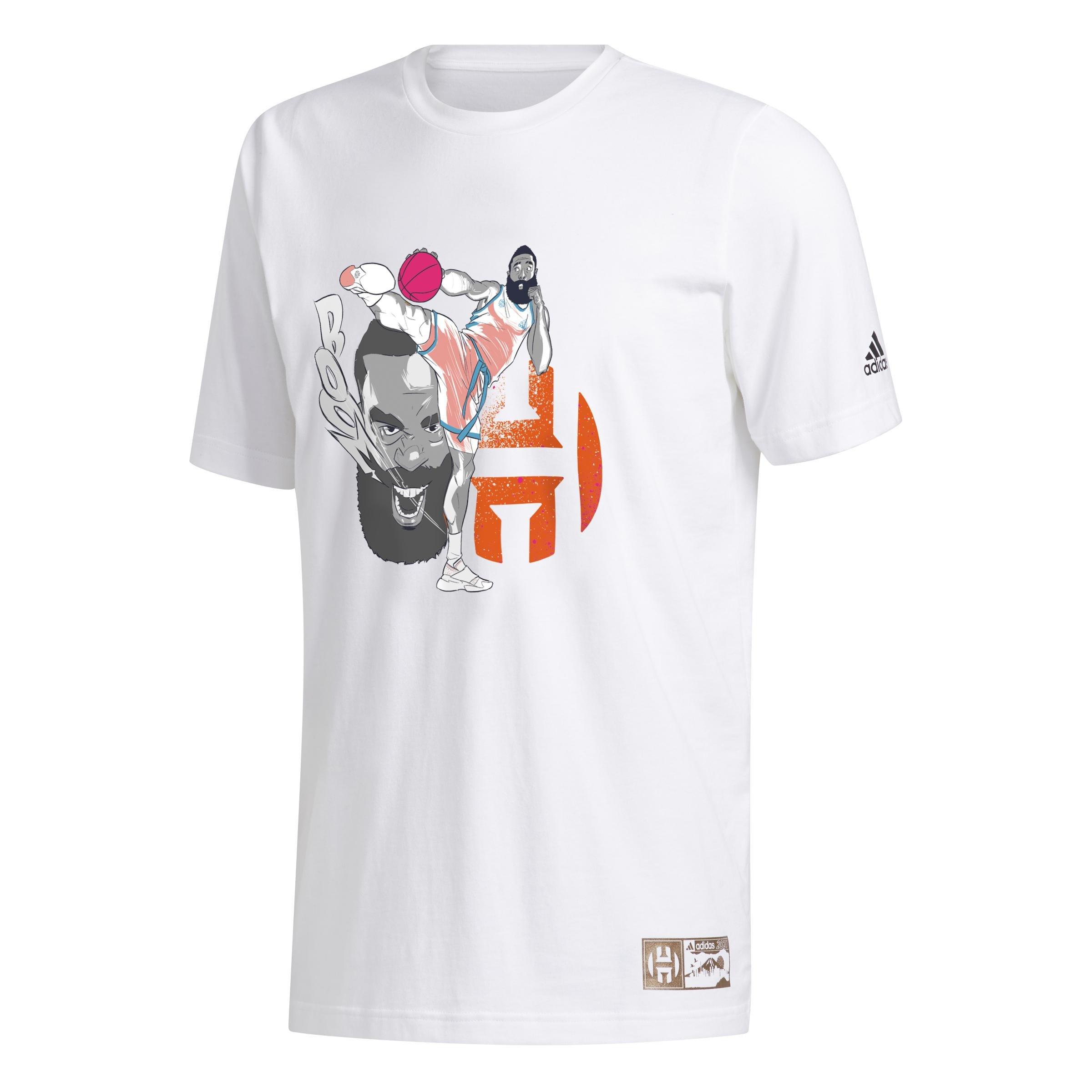 Harden Geek Up Kick T-Shirt, White, , large image number 1