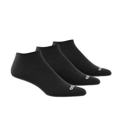 Unisex No-Show Socks 3 Pairs, Black, A901_ONE, large image number 8
