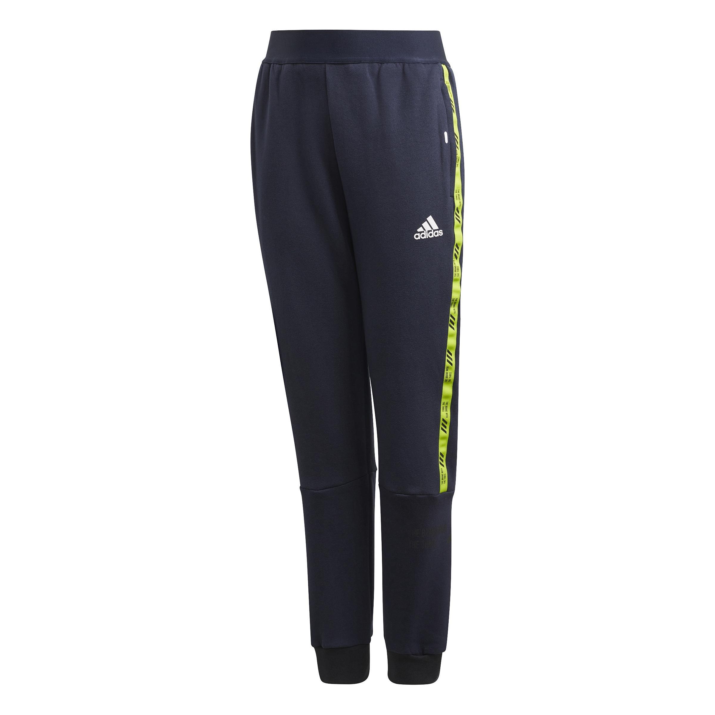 Kids Branded Tracksuit Bottoms, Blue, A901_ONE, large image number 0