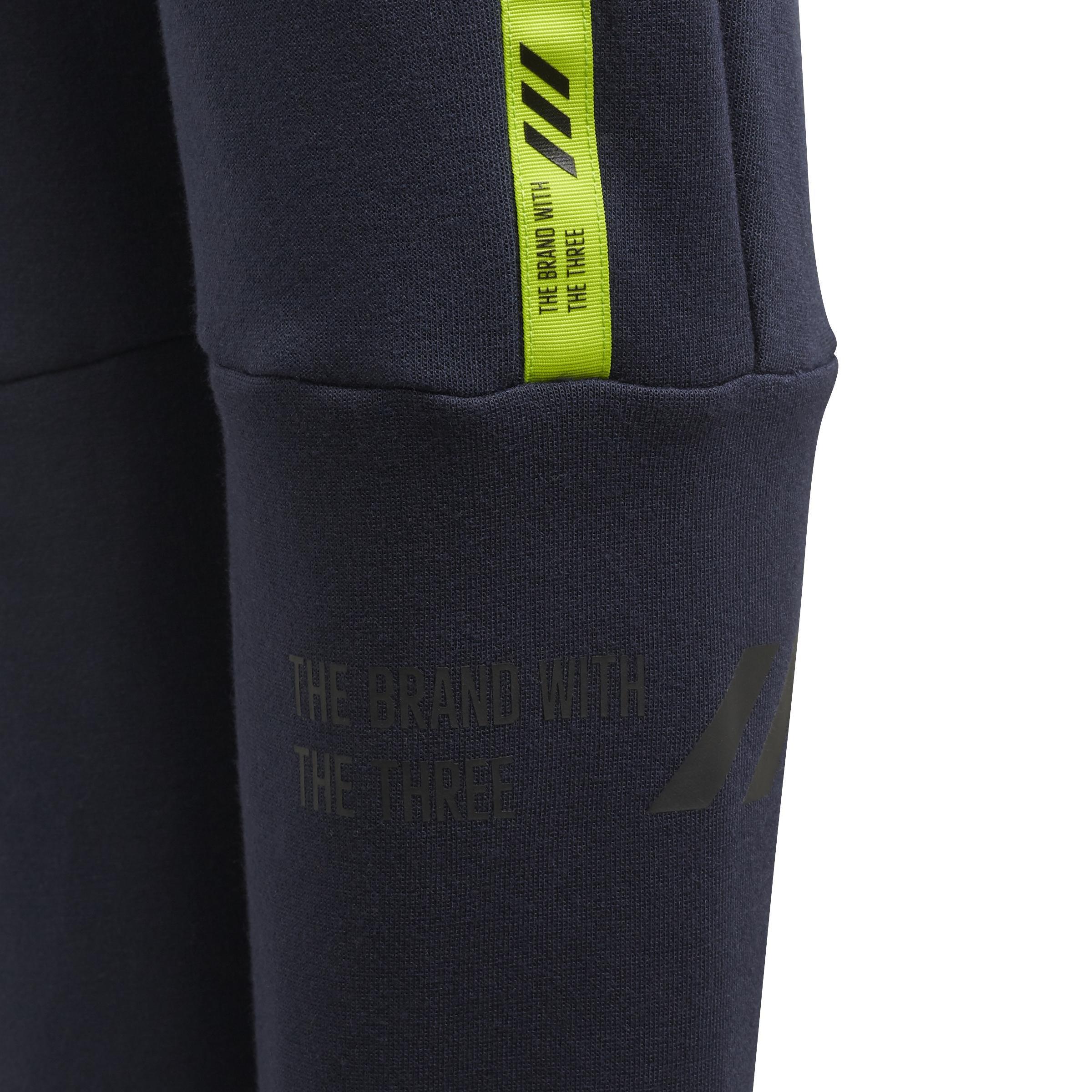 Kids Boys Branded Tracksuit Bottoms, Navy, A901_ONE, large image number 2