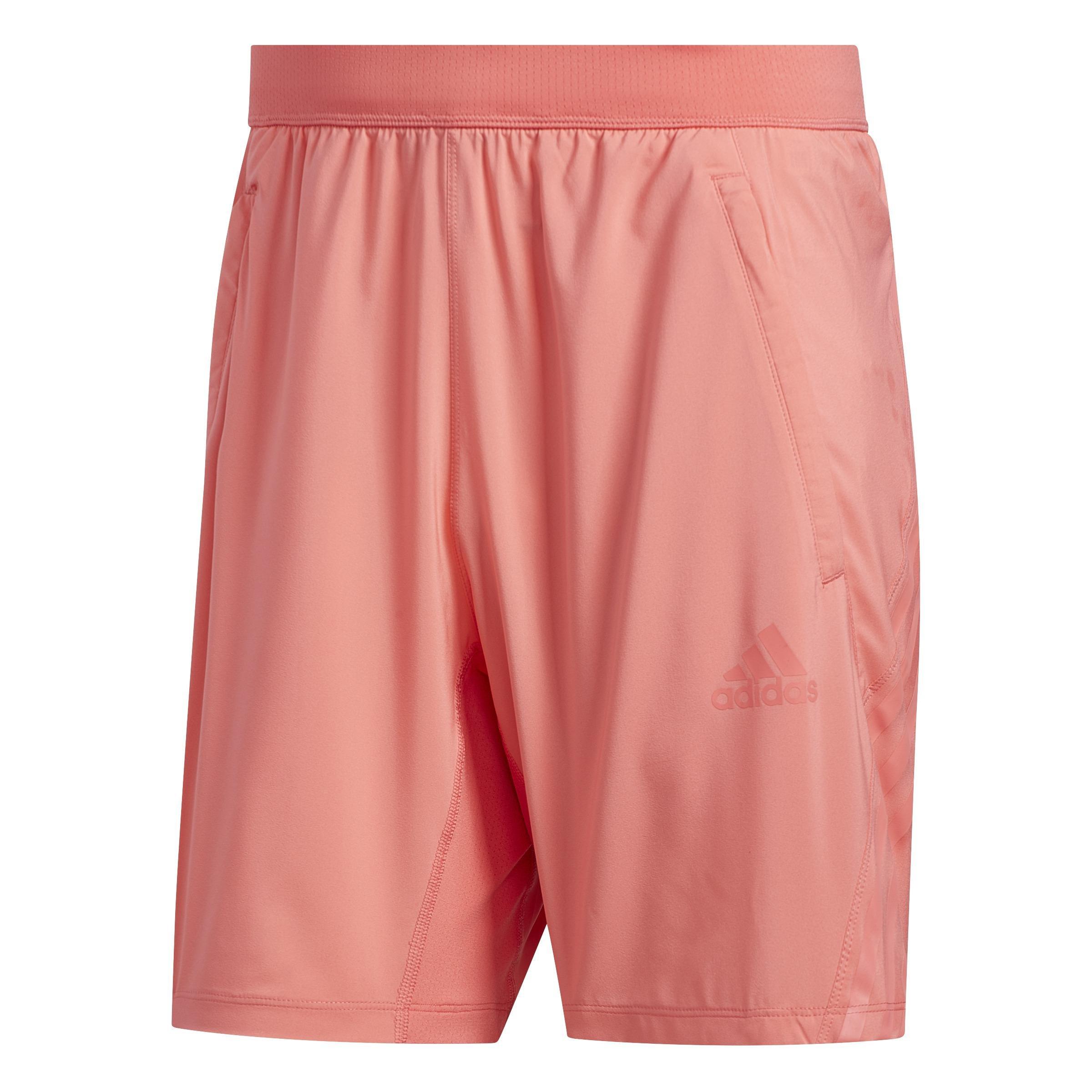 Aeroready 3-Stripes 8-Inch Shorts, Red, , large image number 0