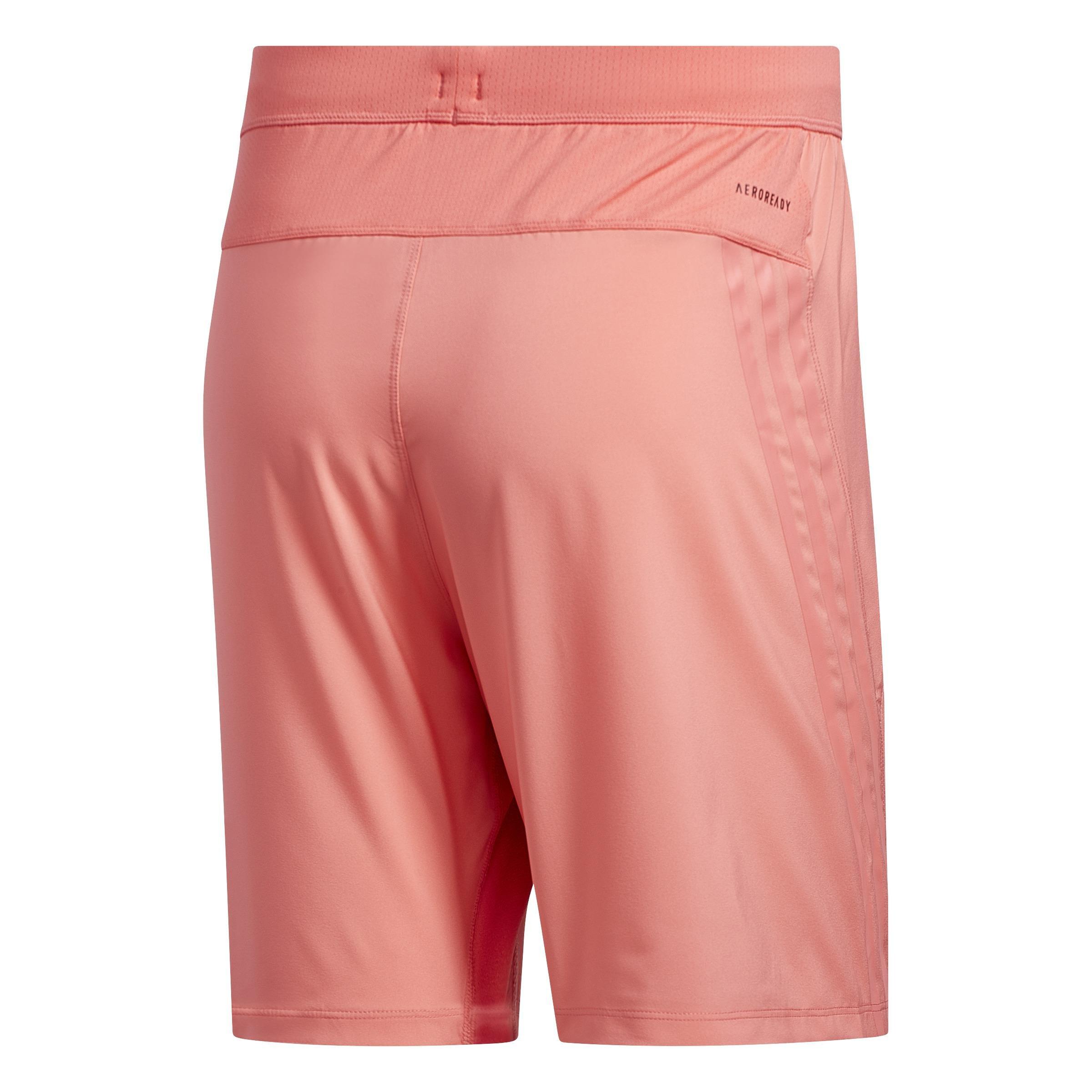 Aeroready 3-Stripes 8-Inch Shorts, Red, , large image number 2
