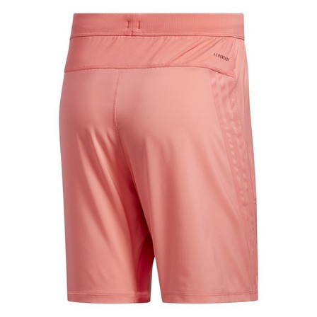 Men Aeroready 3-Stripes 8-Inch Shorts, Orange, A901_ONE, large image number 2