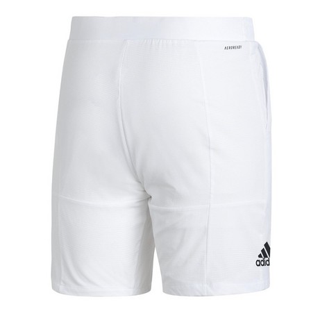 Men Club Stretch-Woven Tennis Shorts, White, A901_ONE, large image number 2