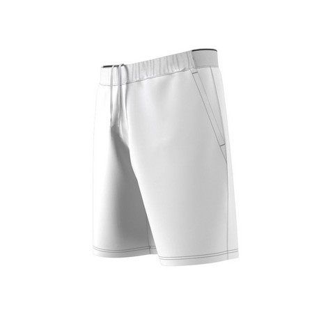 Men Club Stretch-Woven Tennis Shorts, White, A901_ONE, large image number 4