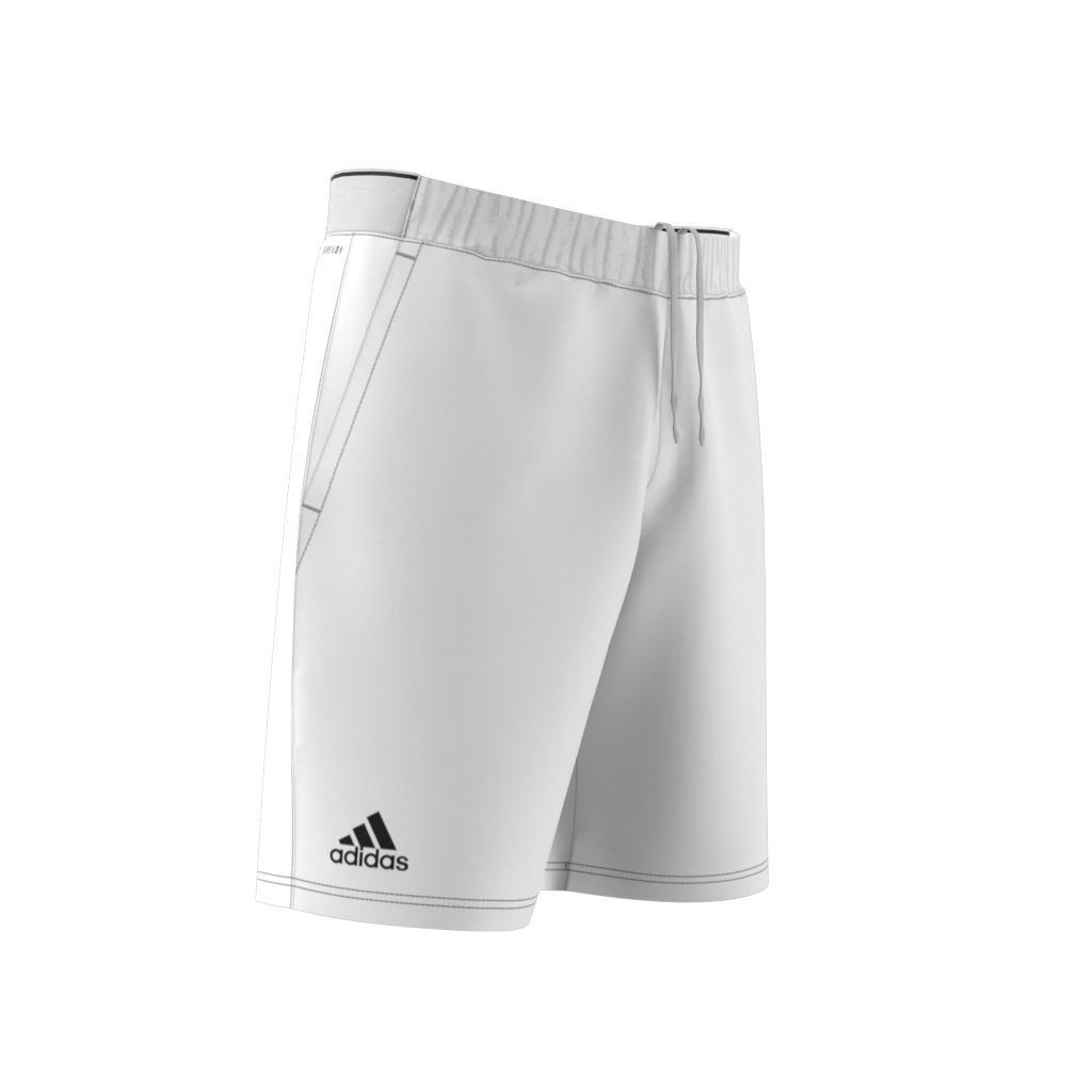 Men Club Stretch-Woven Tennis Shorts, White, A901_ONE, large image number 5