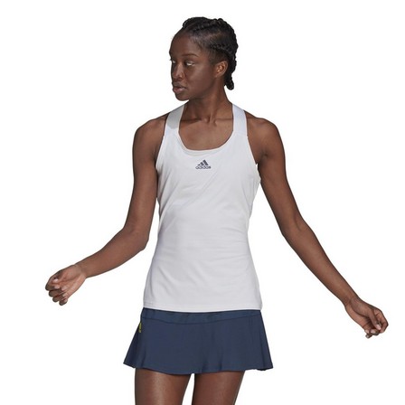 Women Tennis Y-Tank Top, White, A901_ONE, large image number 0