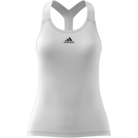 Women Tennis Y-Tank Top, White, A901_ONE, large image number 4
