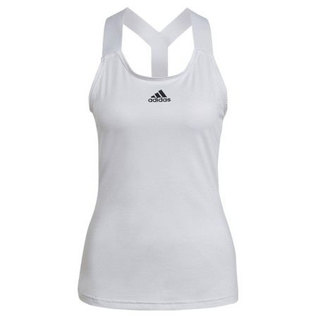 Women Tennis Y-Tank Top, White, A901_ONE, large image number 6