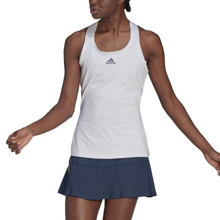 Women Tennis Y-Tank Top, White, A901_ONE, large image number 7