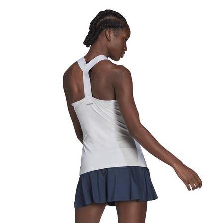 Women Tennis Y-Tank Top, White, A901_ONE, large image number 8