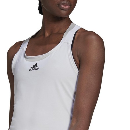 Women Tennis Y-Tank Top, White, A901_ONE, large image number 11