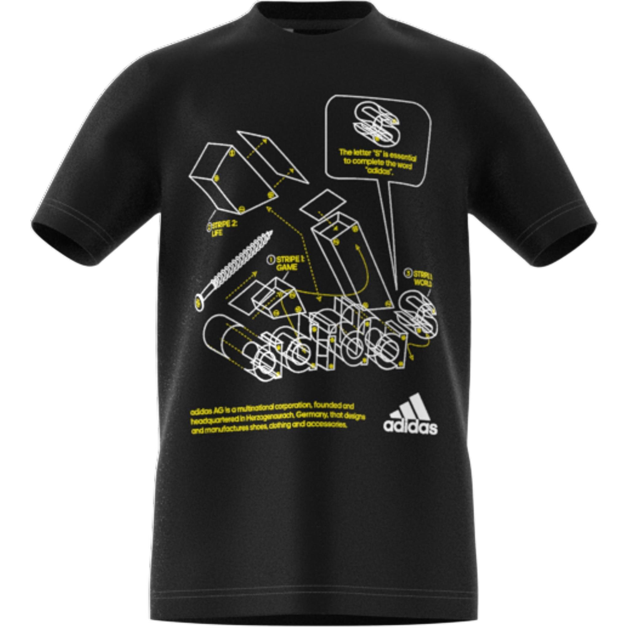 Kids Tech Sports Graphic T-Shirt, Black, A901_ONE, large image number 2