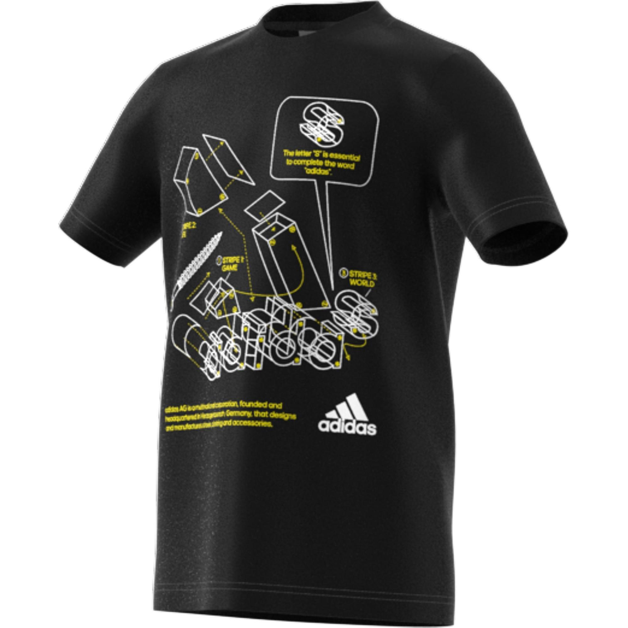 Kids Tech Sports Graphic T-Shirt, Black, A901_ONE, large image number 19