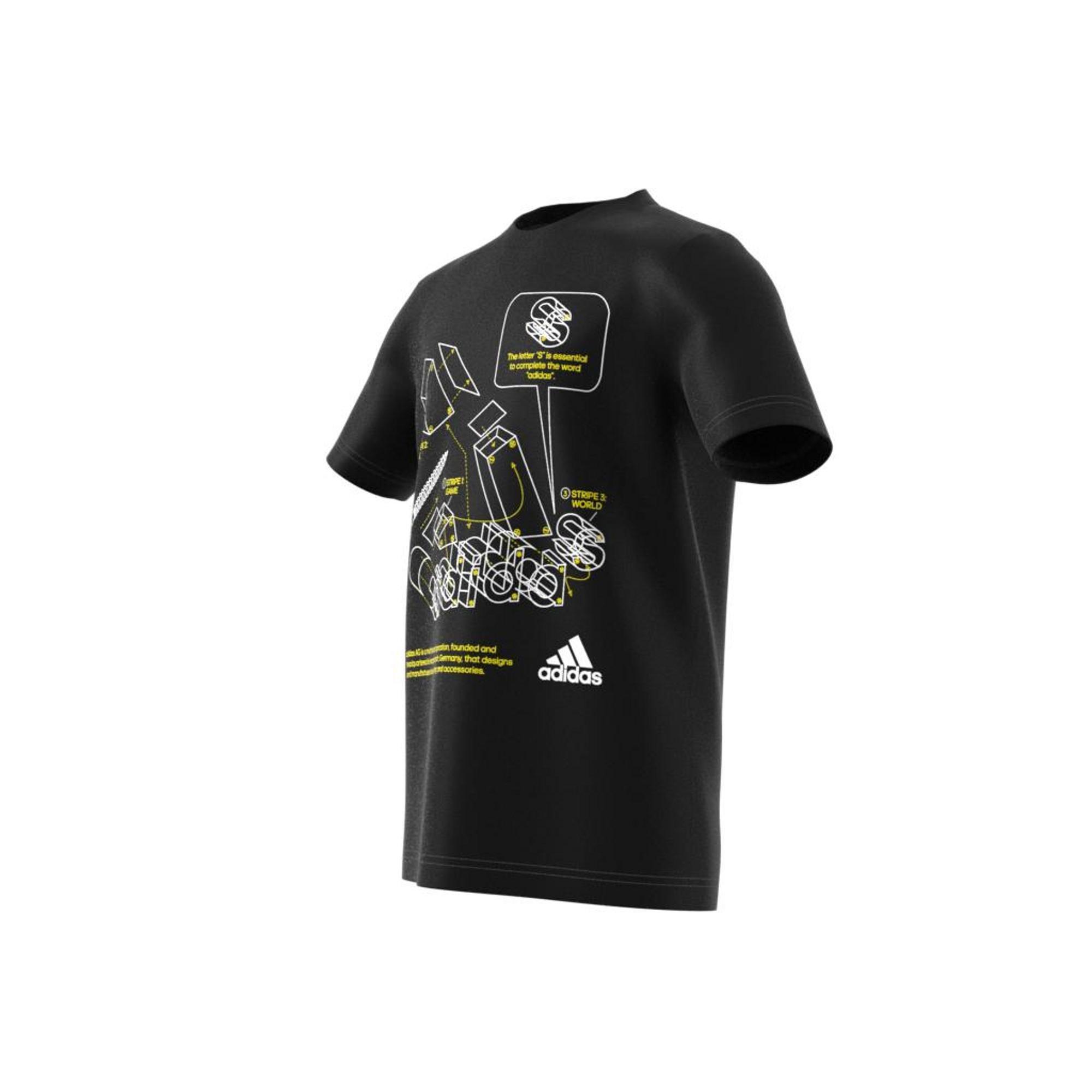 Kids Tech Sports Graphic T-Shirt, Black, A901_ONE, large image number 23