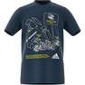 Kids Boys Tech Sports Graphic T-Shirt Crew, Navy, A901_ONE, thumbnail image number 2