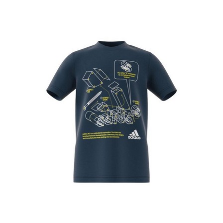 Kids Boys Tech Sports Graphic T-Shirt Crew, Navy, A901_ONE, large image number 21