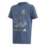 Kids Tech Sports Graphic T-Shirt Crew, Blue, A901_ONE, large image number 24