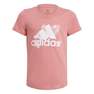 Kids Girls Tropical Sports Graphic T-Shirt, Pink, A901_ONE, thumbnail image number 0