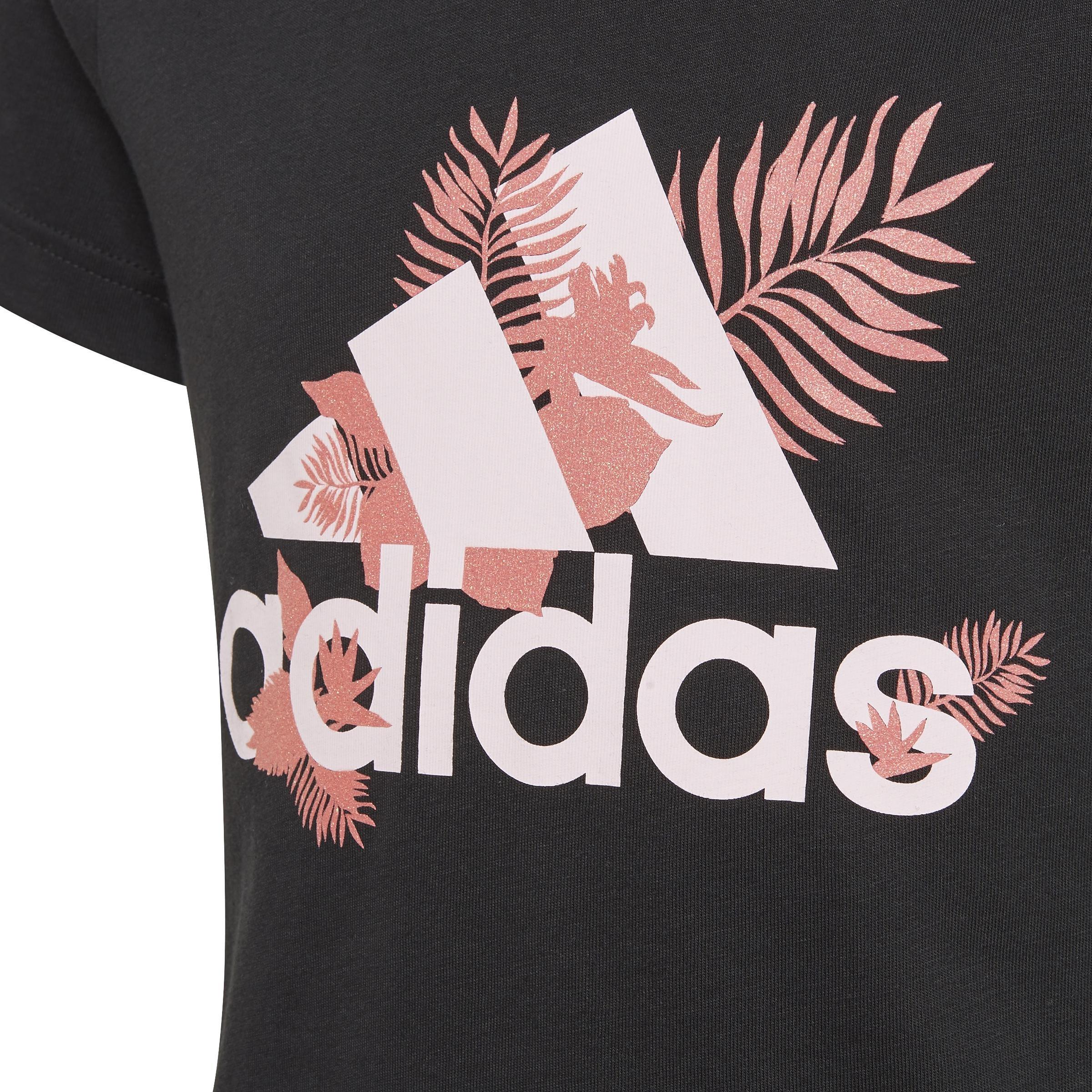 Kids Tropical Sports Graphic T-Shirt, Black, A901_ONE, large image number 6