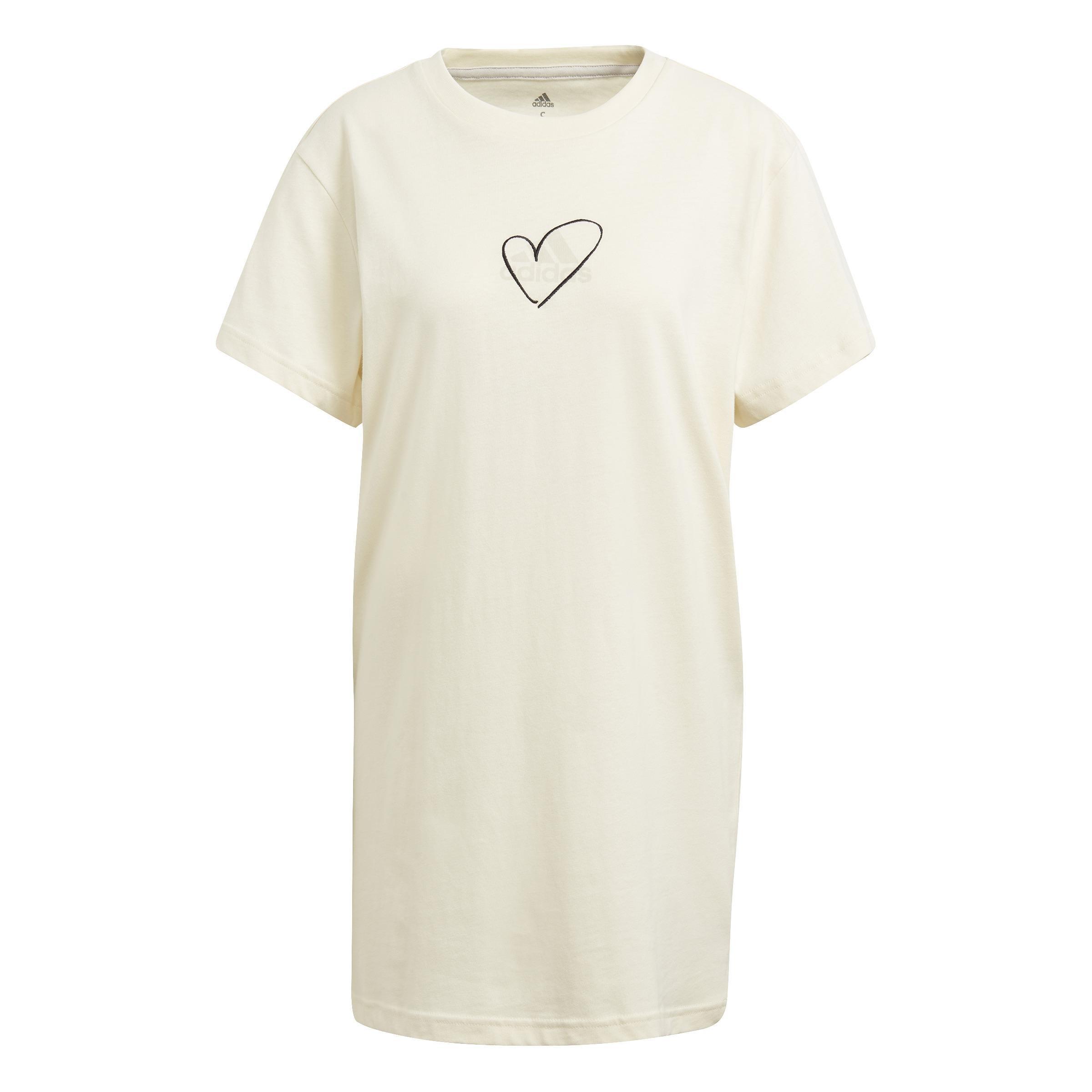 Logo Tee Dress, Beige, , large image number 0