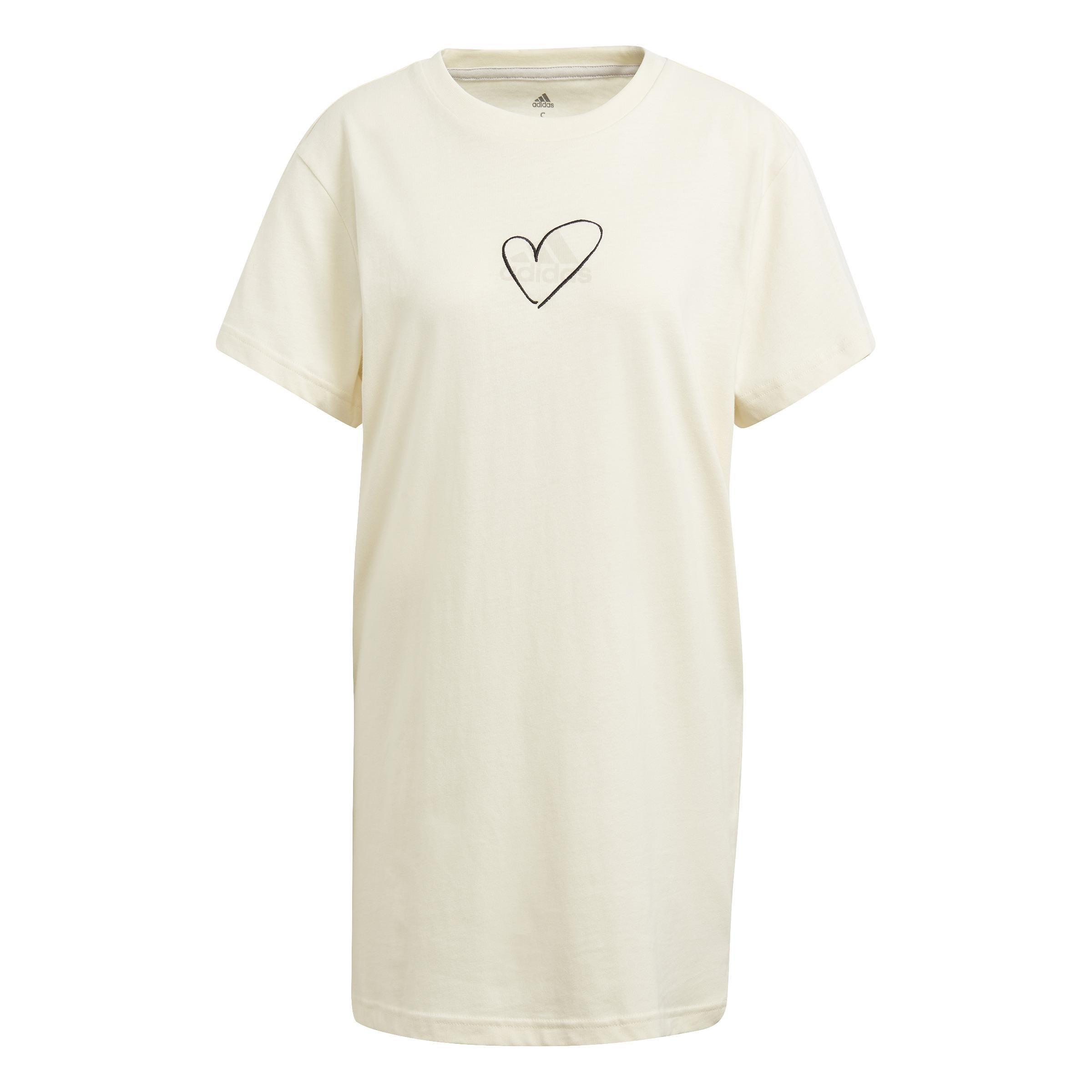 Logo Tee Dress, Beige, , large image number 1