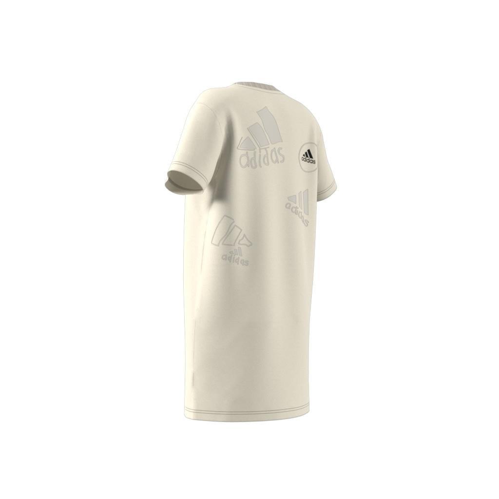 Logo Tee Dress, Beige, , large image number 4