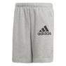 Kids Boys Badge Of Sport Shorts, Grey, A901_ONE, thumbnail image number 0
