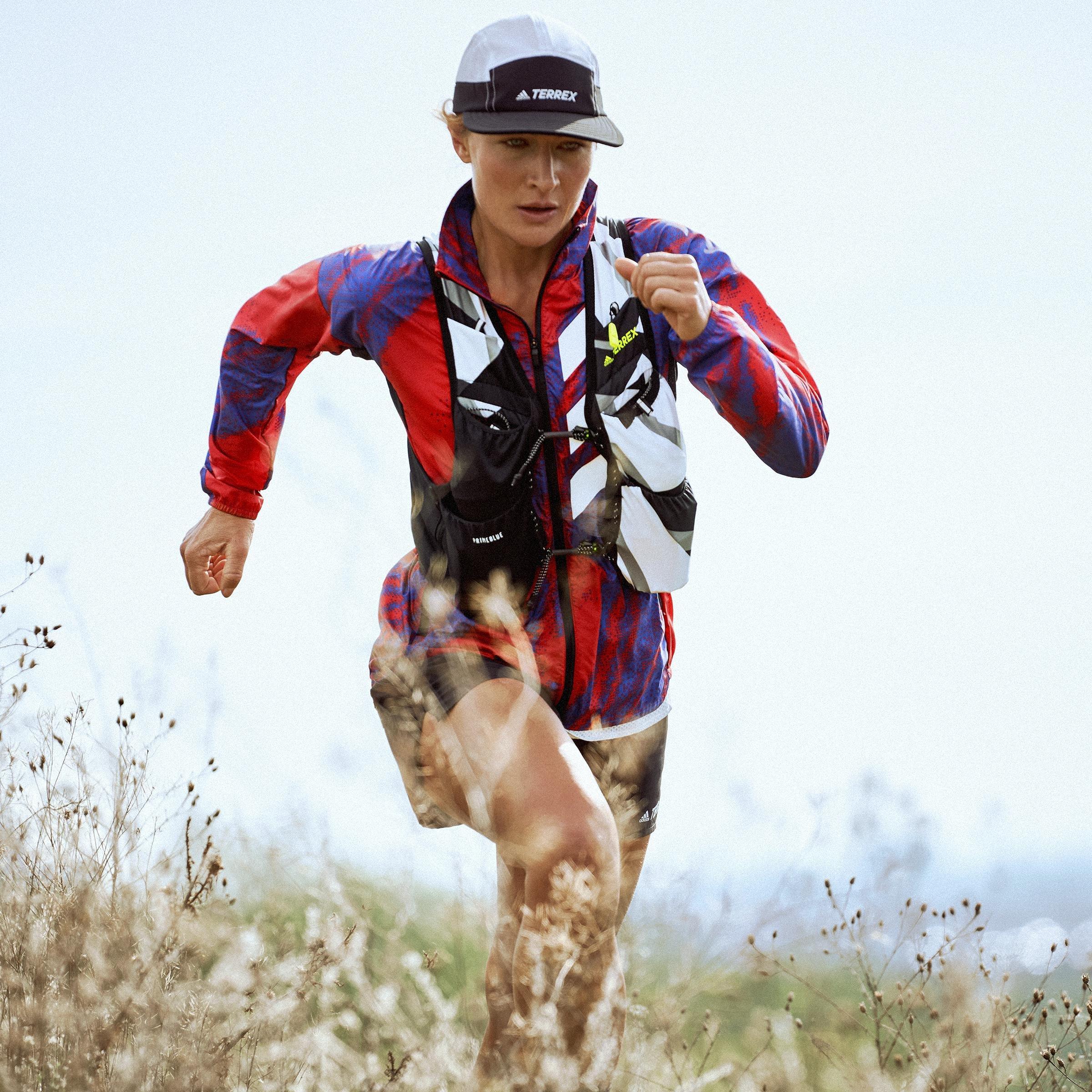 Terrex Agravic Trail Running WIND.RDY Windbreaker, Red, A901_ONE, large image number 3