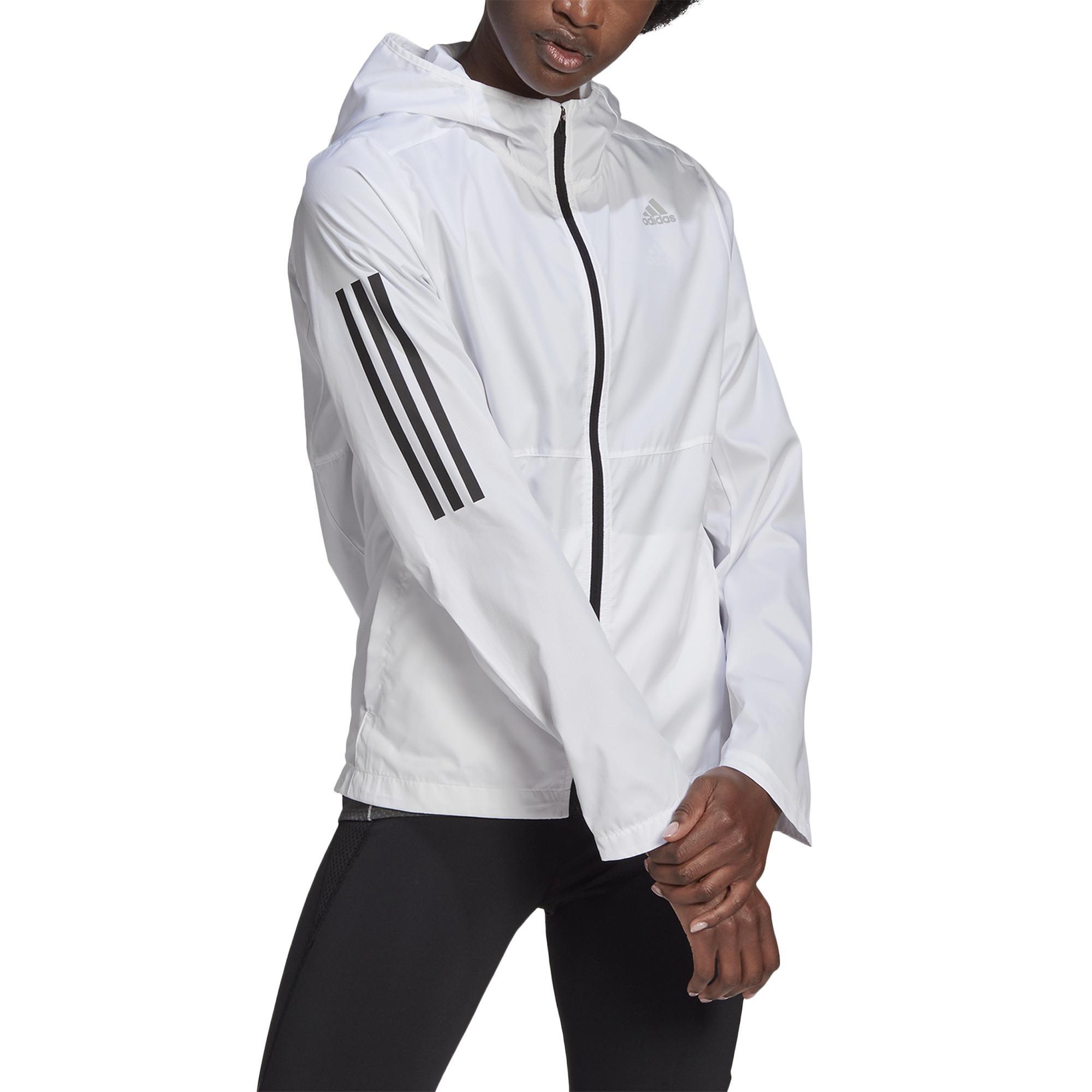Own The Run Hooded Windbreaker, White, , large image number 3