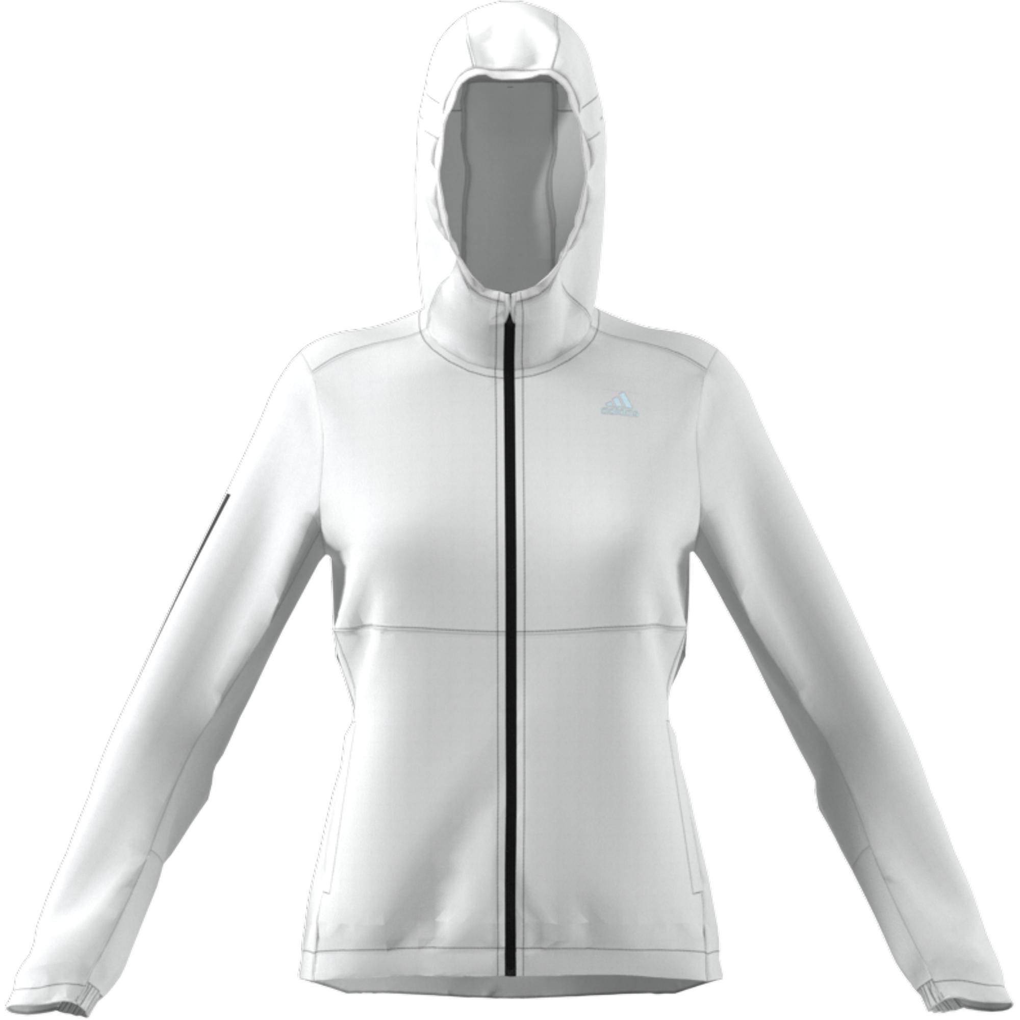 Own The Run Hooded Windbreaker, White, , large image number 5