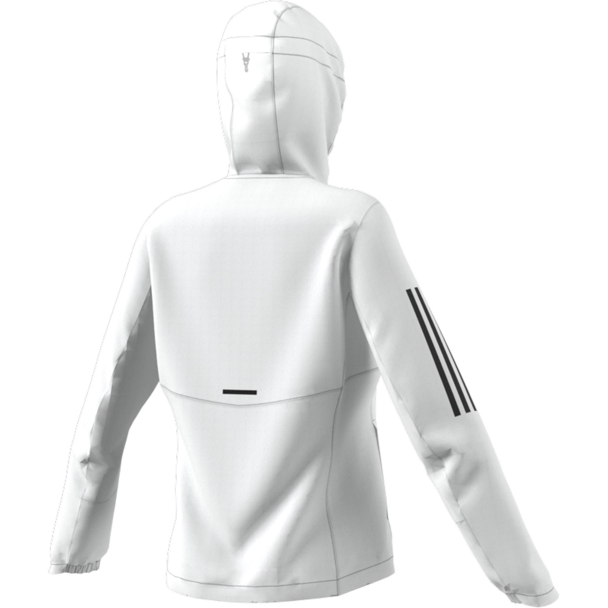 Own The Run Hooded Windbreaker, White, , large image number 8