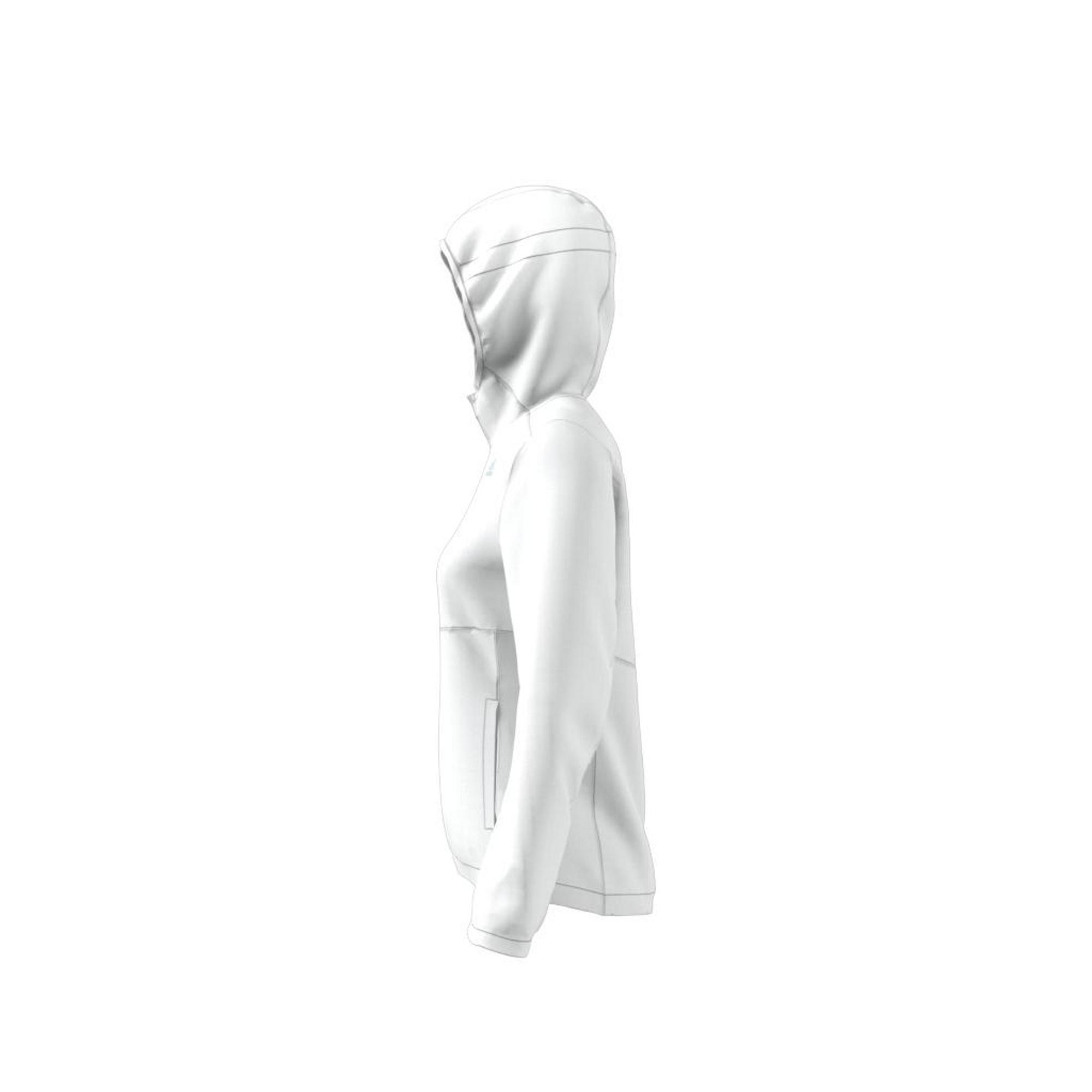 Own The Run Hooded Windbreaker, White, , large image number 17