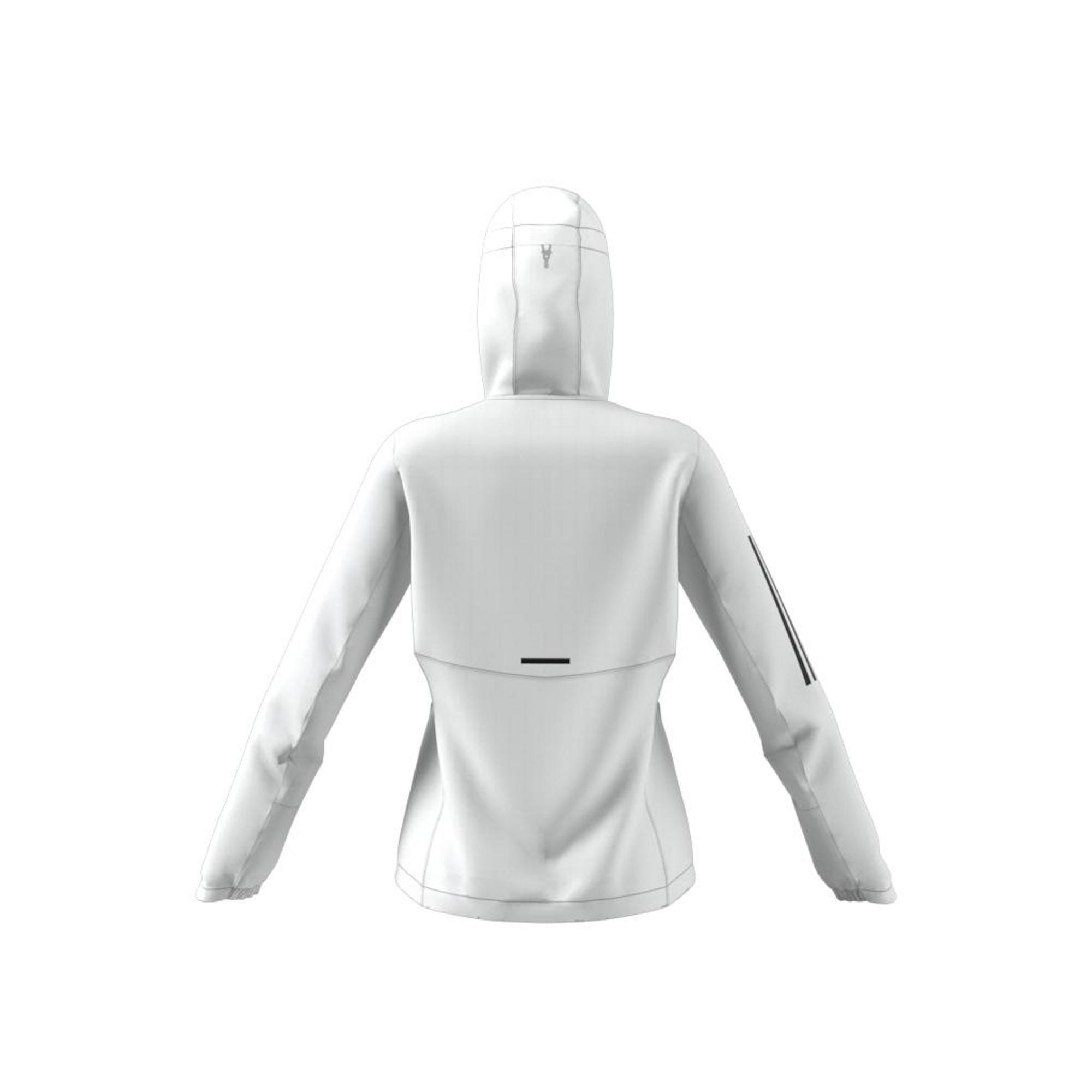 Own The Run Hooded Windbreaker, White, , large image number 20