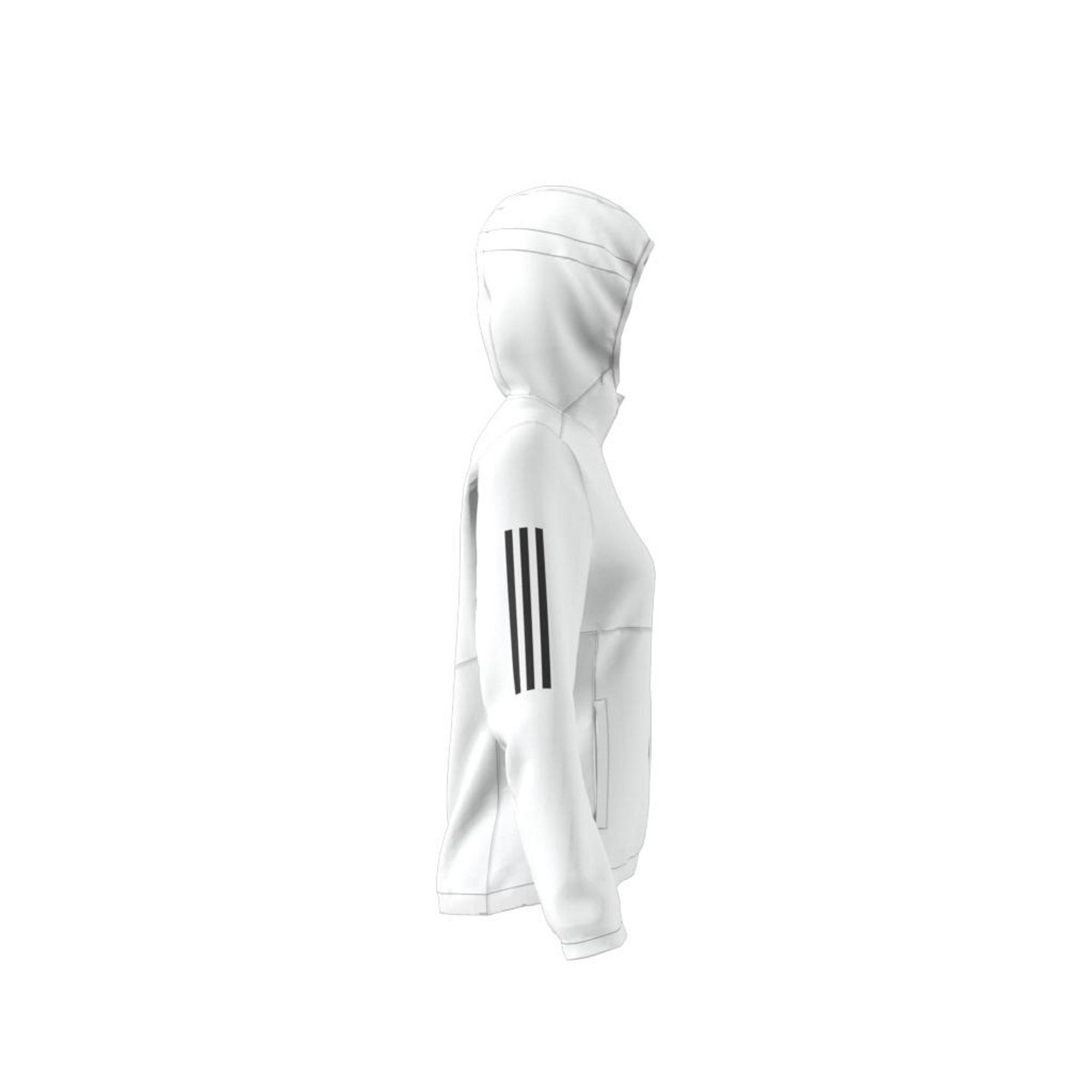 Own The Run Hooded Windbreaker, White, , large image number 21