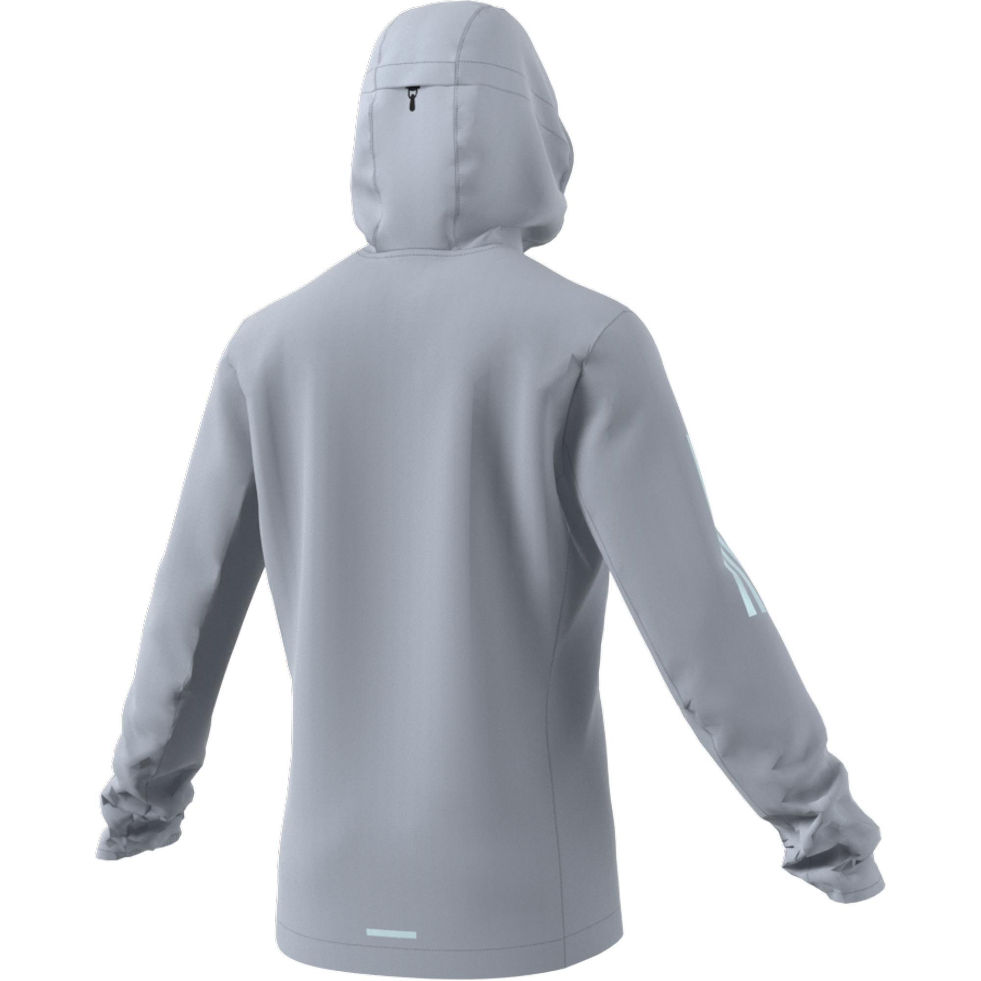 Own The Run Hooded Windbreaker, Grey, , large image number 7