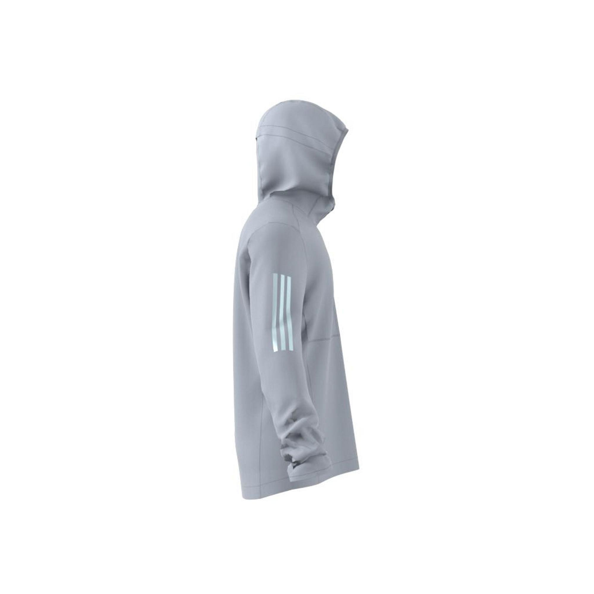 Own The Run Hooded Windbreaker, Grey, , large image number 10