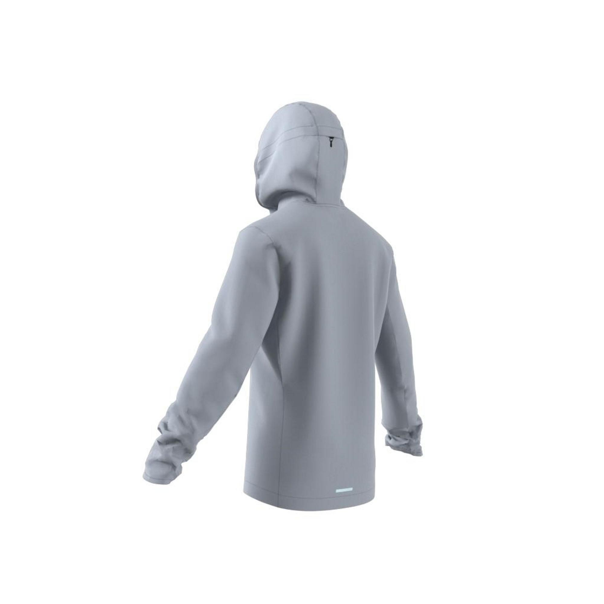 Own The Run Hooded Windbreaker, Grey, , large image number 11