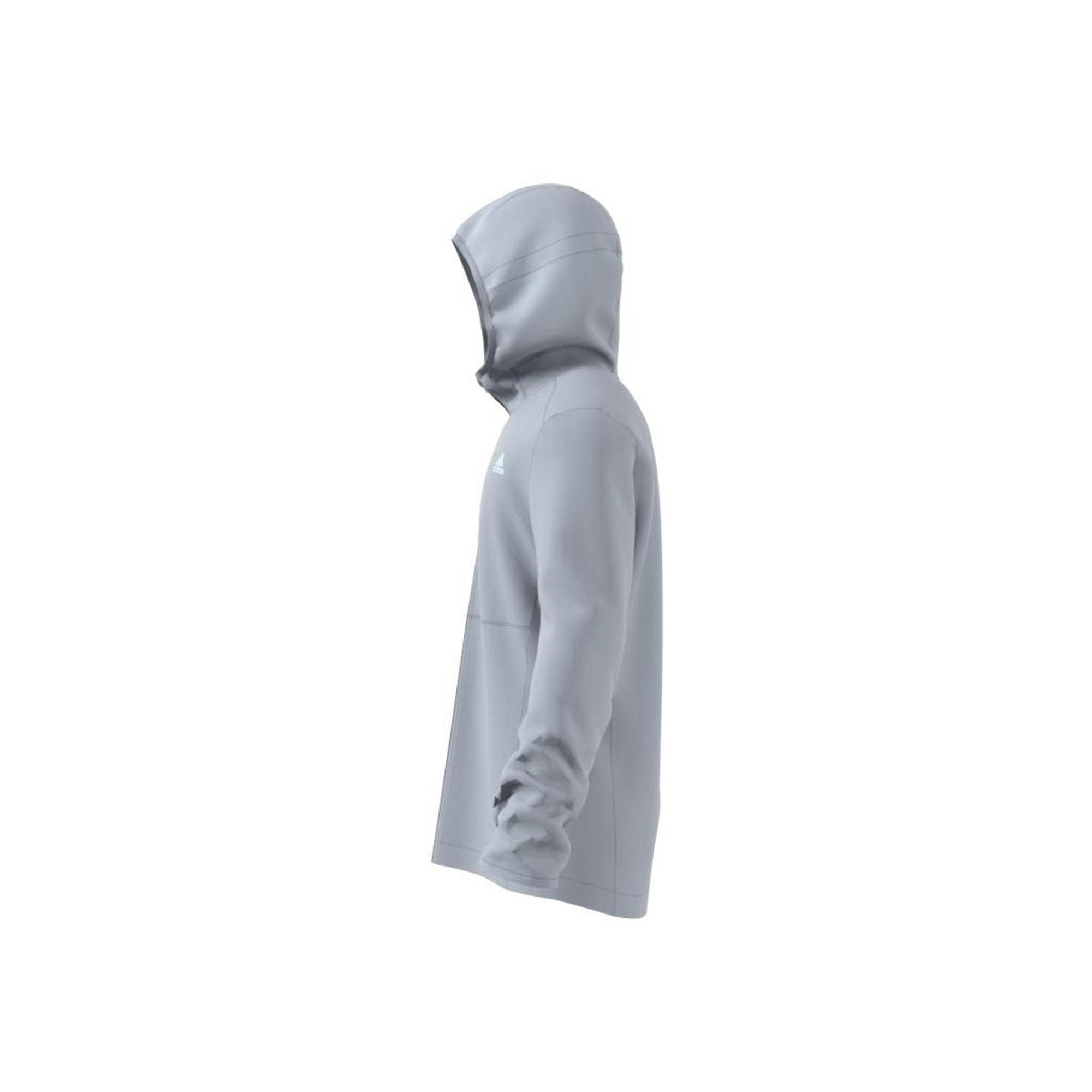Own The Run Hooded Windbreaker, Grey, , large image number 13