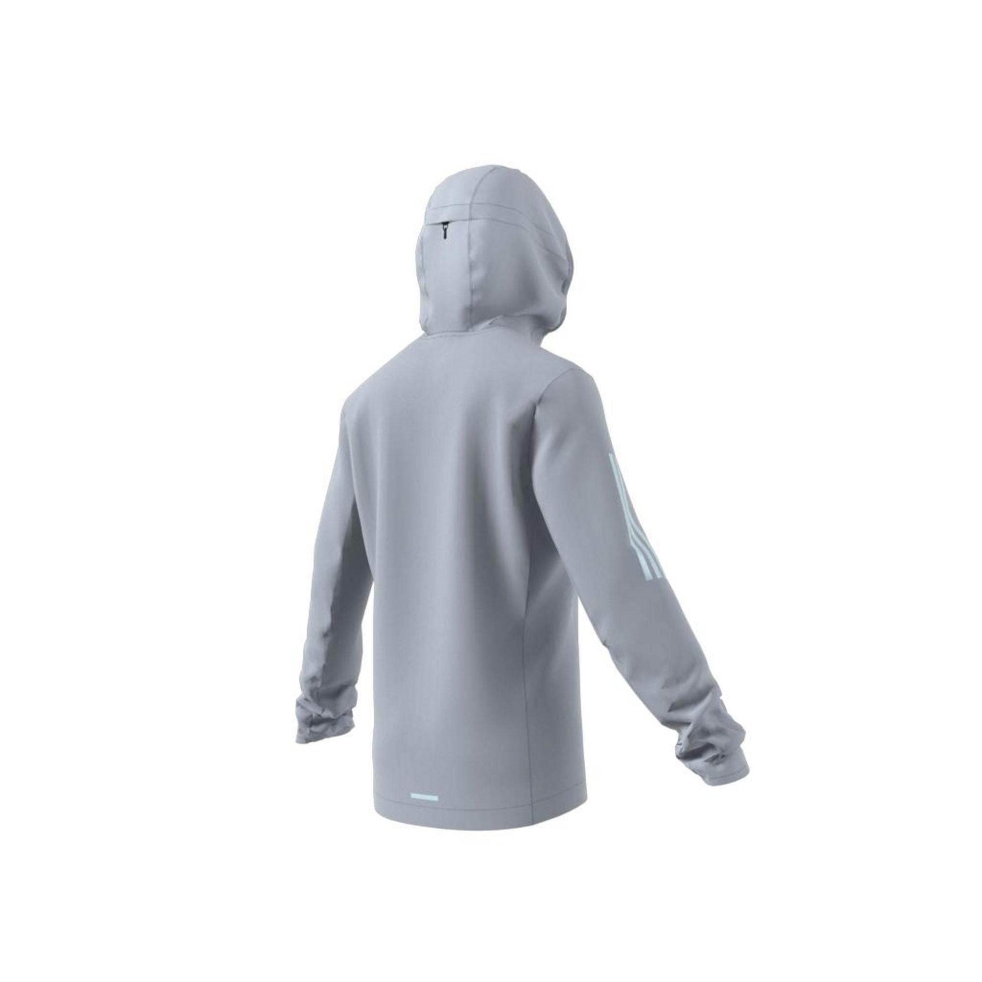 Own The Run Hooded Windbreaker, Grey, , large image number 14