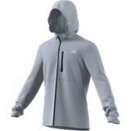 Men Own The Run Hooded Windbreaker, Grey, A901_ONE, large image number 16