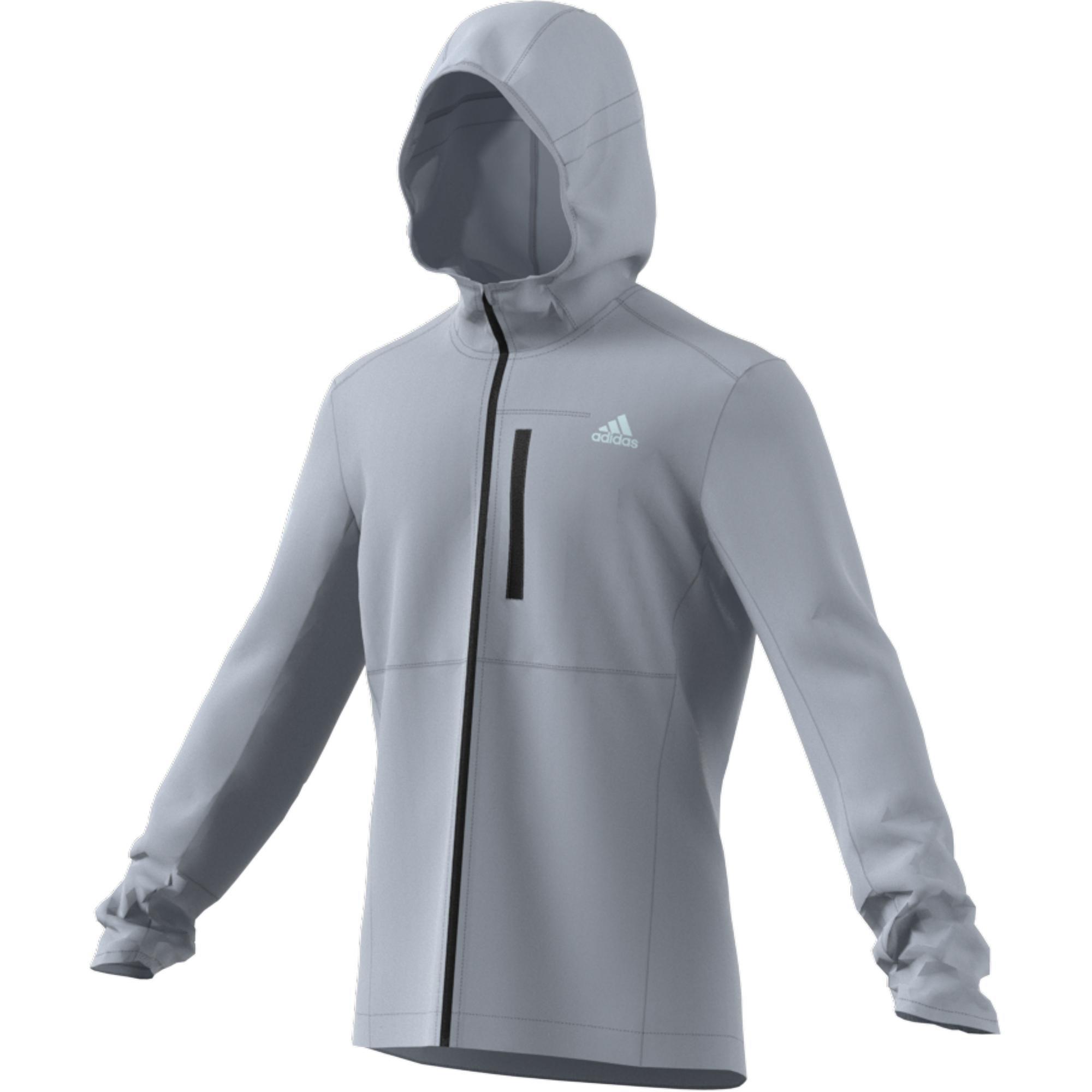 Own The Run Hooded Windbreaker, Grey, , large image number 18