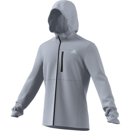 Men Own The Run Hooded Windbreaker, Grey, A901_ONE, large image number 18