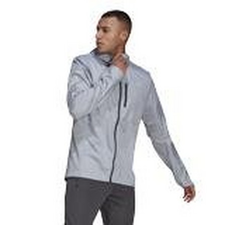 Men Own The Run Hooded Windbreaker, Grey, A901_ONE, large image number 21
