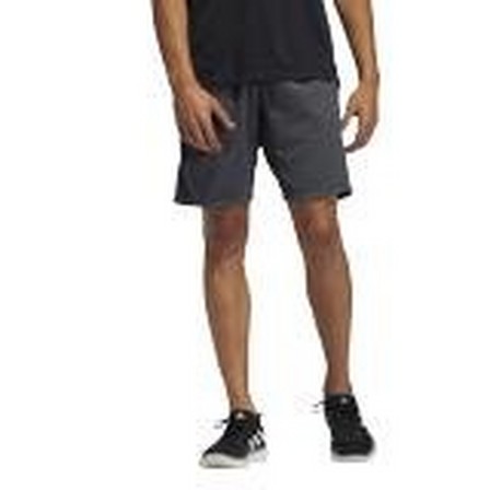 Men 3-Stripes 9-Inch Shorts, Grey, A901_ONE, large image number 23