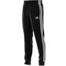 Men Essentials French Terry Tapered Cuff 3-Stripes Joggers, Black, A901_ONE, thumbnail image number 2