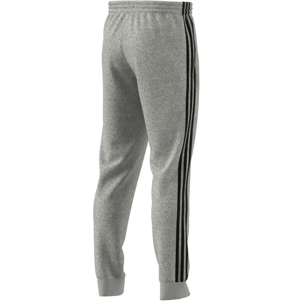 Essentials French Terry Tapered Cuff 3-Stripes Joggers, Grey, A901_ONE, large image number 2