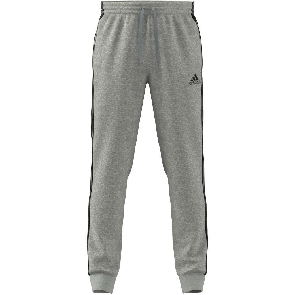 Essentials French Terry Tapered Cuff 3-Stripes Joggers, Grey, A901_ONE, large image number 5