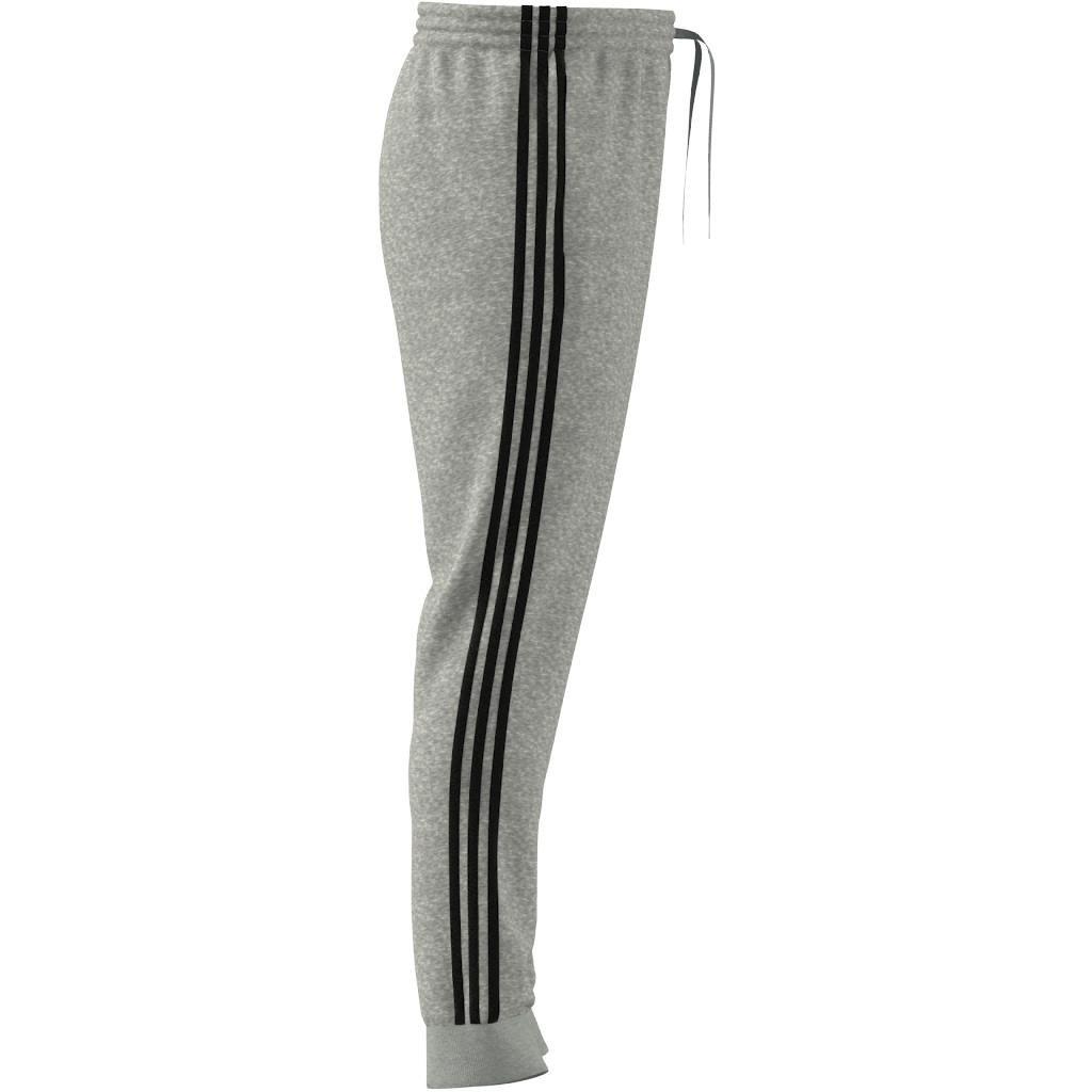 Essentials French Terry Tapered Cuff 3-Stripes Joggers, Grey, A901_ONE, large image number 6